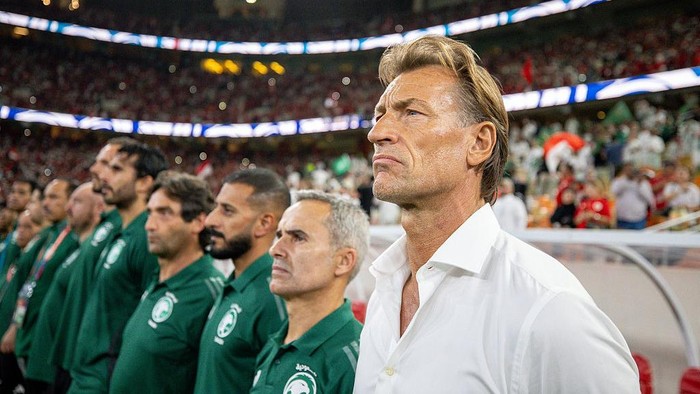 **Renard Tegaskan Arab Saudi Lolos Tanpa Bantuan, skuad The Green Falcons Beraksi**